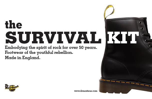 Brief 1, final ad for Dr Martens boots.	